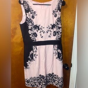 Black and pink dress